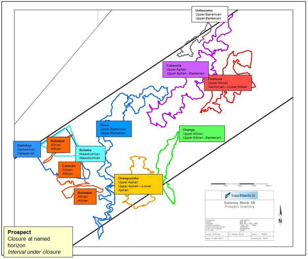 Block 5B prospect inventory from CAP Energy technical material
